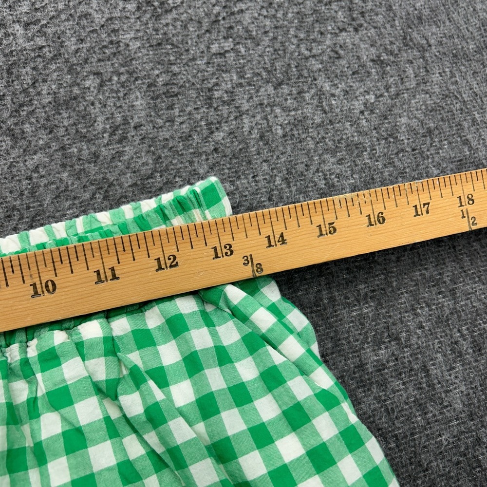 Draper James RSVP Skirt Small Green Gingham Ruffled Western Cottagecore Preppy - Picture 4 of 9